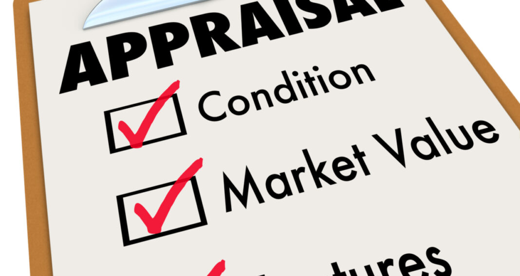 Do appraisers usually appraise for selling price?