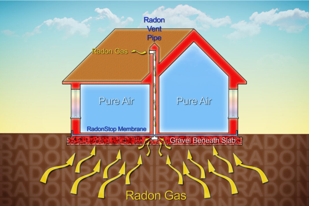 Does opening windows get rid of radon?