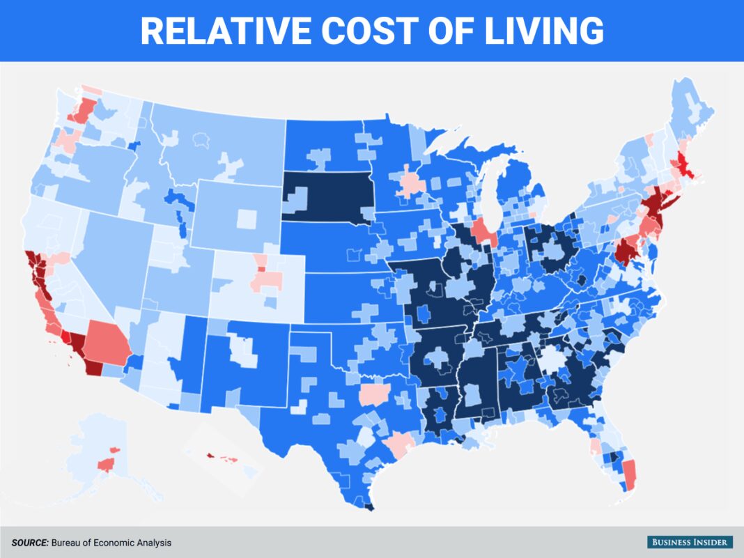 What US city has lowest cost of living?