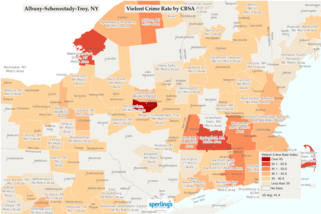 What city in New York has the highest crime rate?