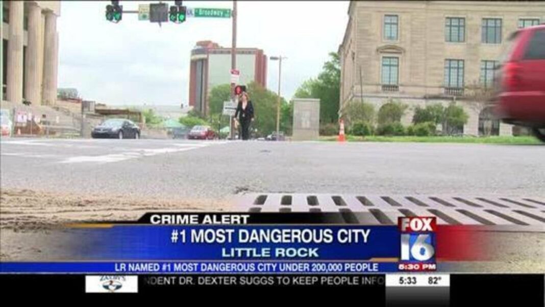 What is the most dangerous part of Little Rock?