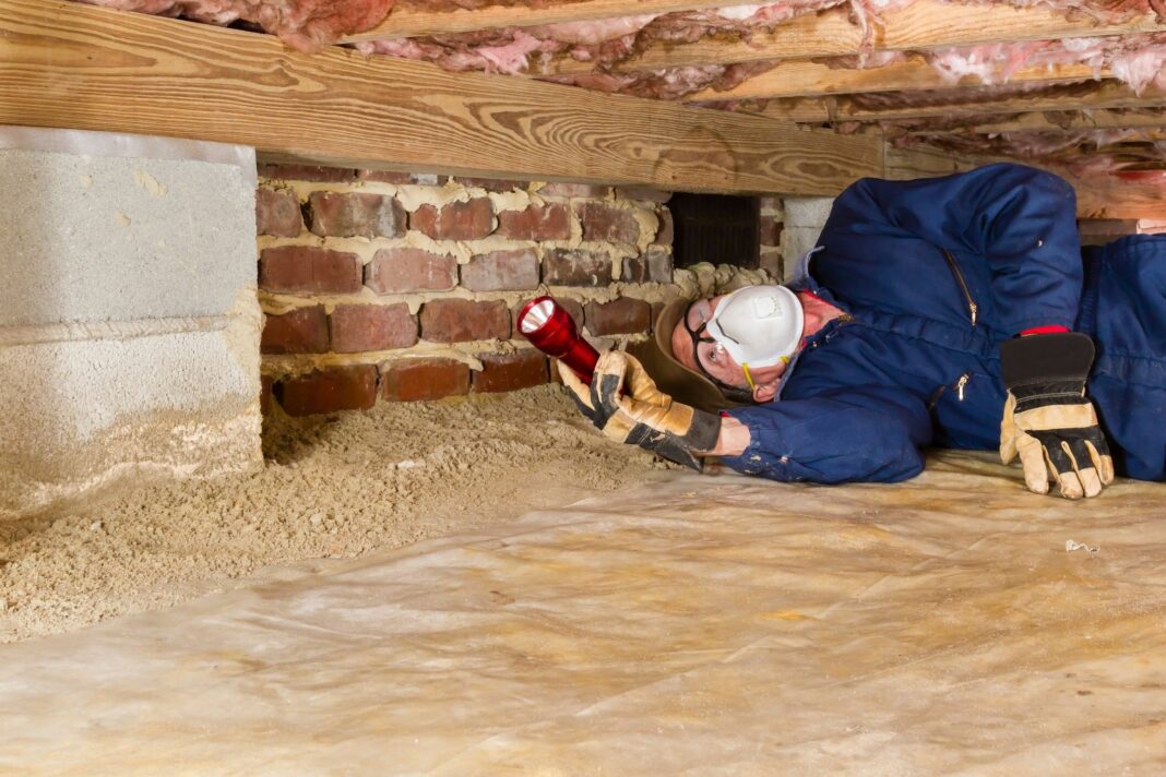 What is the purpose of a crawlspace?
