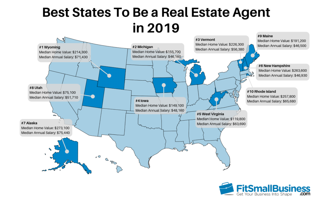 Where do real estate agents make the most money 2022?